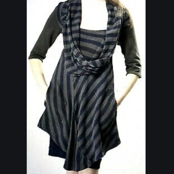 PRAIRIE UNDERGROUND Brown Striped Orbit Tunic